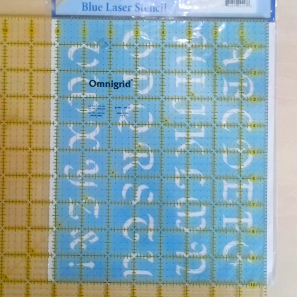 2/$15 Stencil 1" Letters Calligraphy Font - Picture 2 of 4